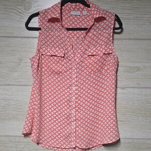 New York & Company Coral Sleeveless Blouse